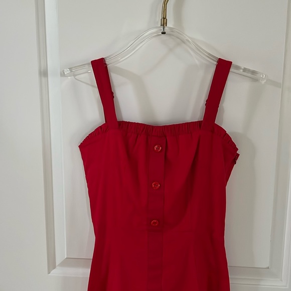 STAUD Red Dress. Size 0. - Picture 4 of 8